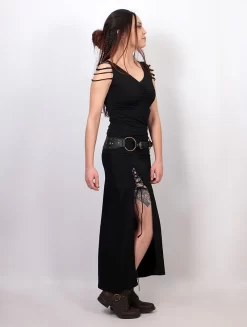 Robe Sans Manches "Aryäa", Noir -Boutique De Jupes robe sans manches aryaa noir p image 337218 grande