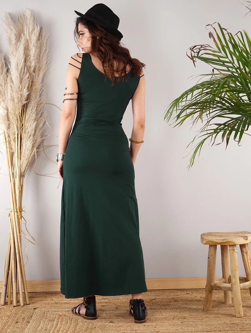 Robe Sans Manches "Aryäa", Vert Canard 3 Robe Sans Manches "Aryäa", Vert Canard – Image 3