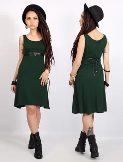 Robe Sans Manches "Ysïaak", Vert Forêt
