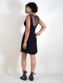 Robe Dos Nu "Sumatra", Noir -Boutique De Jupes robe sumatra noir p image 333917 grande