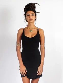 Robe Courte Dos Nu "Sunee", Noir -Boutique De Jupes robe sunee noire p image 340006 grande