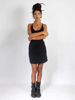 Robe Courte Dos Nu "Sunee", Noir -Boutique De Jupes robe sunee noire p image 340008 grande