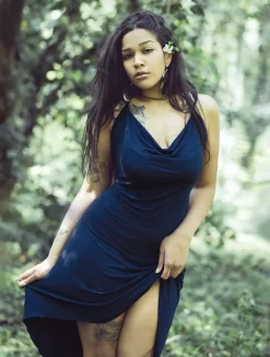 Robe "Trisha", Bleu Nuit