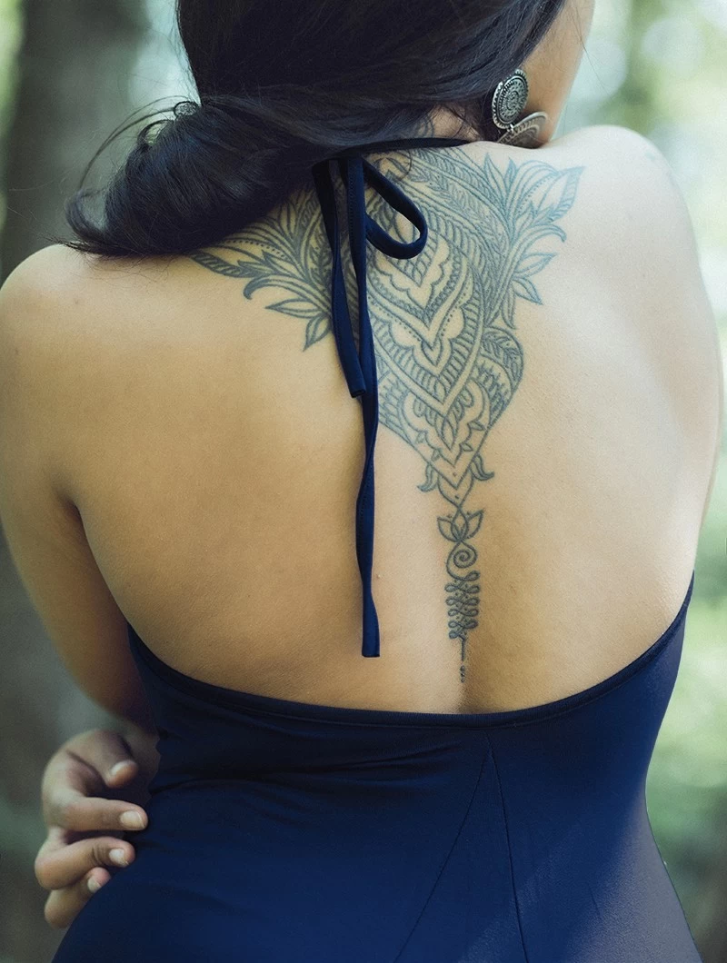 Robe "Trisha", Bleu Nuit 5 Robe "Trisha", Bleu Nuit – Image 5