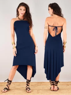 Robe "Trisha", Bleu Nuit 8 Robe "Trisha", Bleu Nuit -Boutique De Jupes robe trisha bleu nuit p image 332640 grande