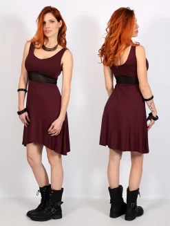 Robe Courte Sans Manches "Wakäa", Bordeaux -Boutique De Jupes robe wakaa bordeaux p image 338140 grande