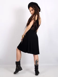 Robe Courte Sans Manches "Wakäa", Noir 6 Robe Courte Sans Manches "Wakäa", Noir -Boutique De Jupes robe wakaa noir p image 338137 grande